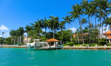 Luxurious mansion in Miami Beach, Florida at US