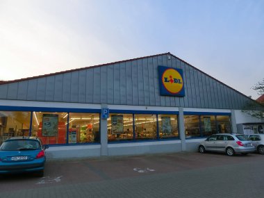 Rokycany, Czech - May 10, 2022: LIDL supermarket in Czech republic. Lidl is a German global discount supermarket chain.