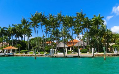 Miami Beach, Florida 'da lüks bir malikane.