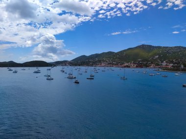 St. Thomas, USVI. Charlotte Amelie 'deki Heavensight yolcu gemisi rıhtımı ABD Virgin Adalarından birinde..