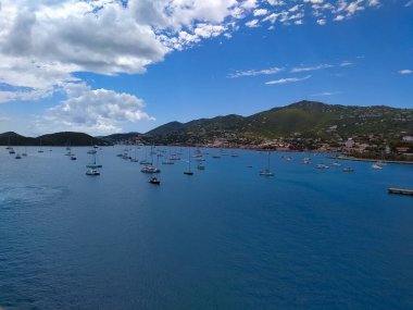 St. Thomas, USVI. Charlotte Amelie 'deki Heavensight yolcu gemisi rıhtımı ABD Virgin Adalarından birinde..