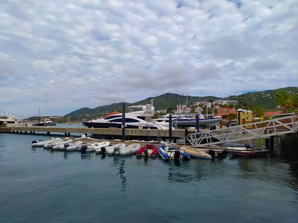 St. Thomas, USVI. Heavensight cruise ship dock in Charlotte Amelie at one of the US Virgin Islands.