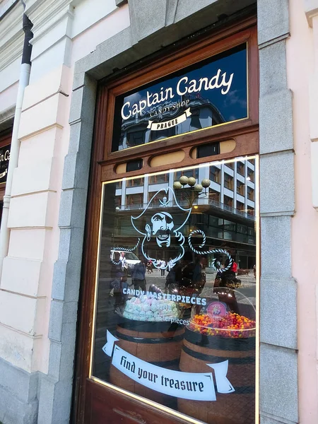 Prague Czech May 2022 Captain Candy Shop New Themed Candy — Stockfoto