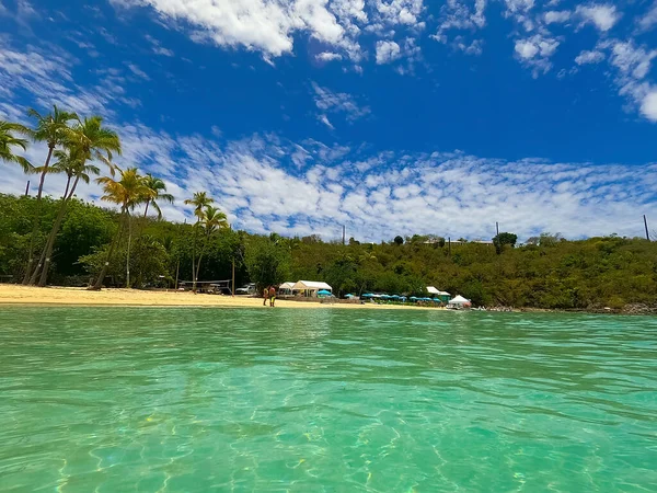 Пляж Сінамон Бей Сент Джонсі Віргінські Острови — стокове фото