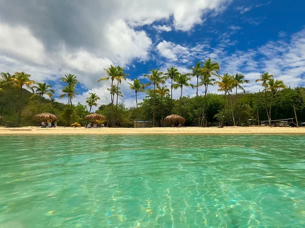 Líbánky Beach Svatém Tomáši Usvi Amerických Panenských Ostrovech Koncept Cestování — Stock fotografie