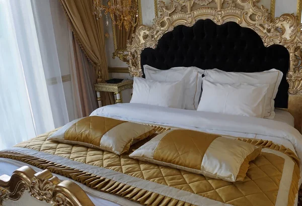 Abstract luxury rich bed in royal style