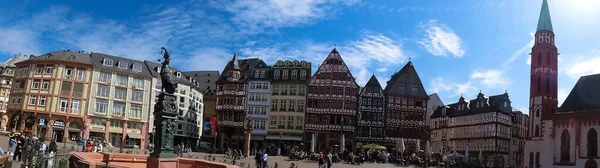 Frankfurt Main Duitsland April 2022 Gezicht Het Roemerbergplein Frankfurt Duitsland — Stockfoto