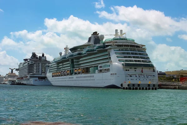 Miami Florida Usa April 2022 Port Miami Cruise Ships Miami — Zdjęcie stockowe