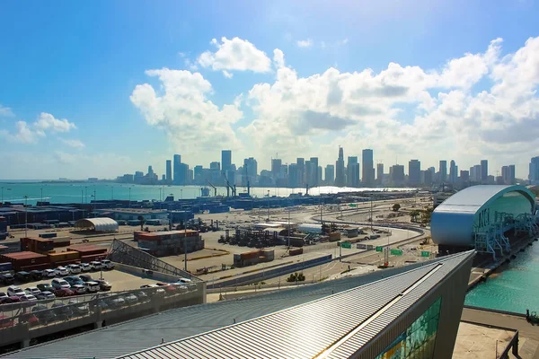Miami Usa April 2022 Ncl Norwegian Cruise Liner Terminal Miami — Stock fotografie