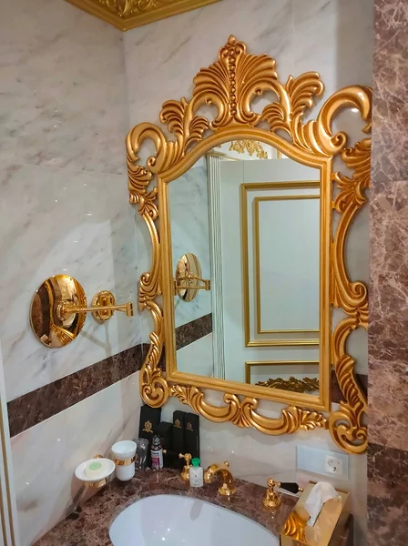 Khmelnitsky Ukraine July 2022 Interior Royal Palace Luxury Hotel Spa — Zdjęcie stockowe