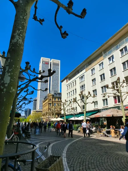 Frankfurt Main Germany May 2022 Goethestrasse Luxury Shopping Street Center — Stockfoto