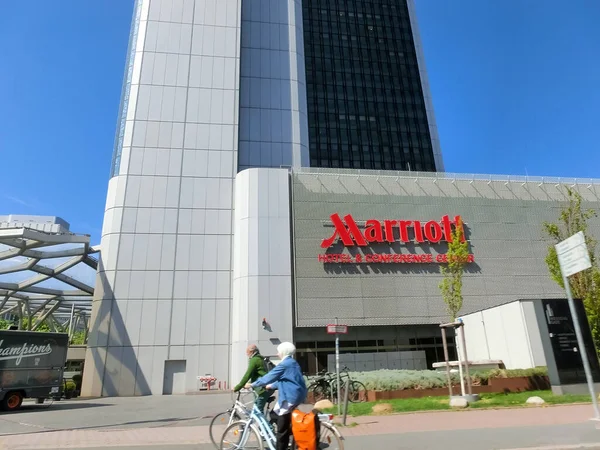 Frankfurt Main Germany May 2022 Marriott Hotel Famous World —  Fotos de Stock