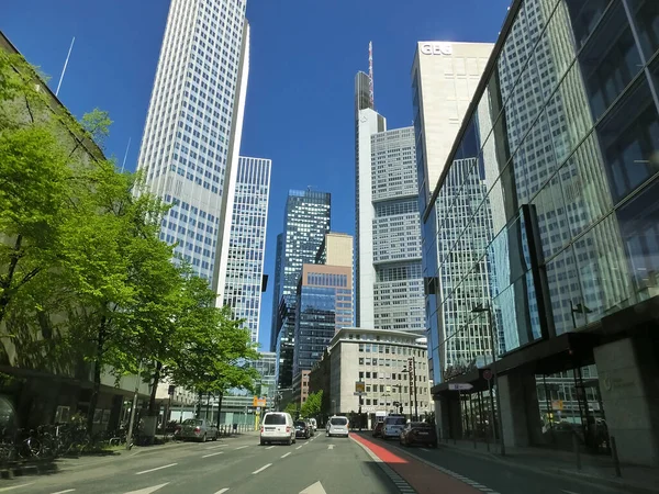 Frankfurt Main Germany May 2022 Frankfurt City Skyscrapers Downtown — Stockfoto
