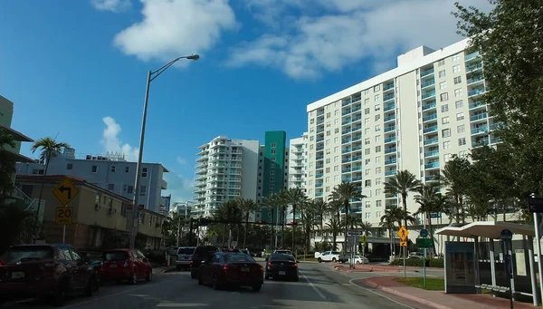 Miami Usa April 2022 Street View Miami Usa April 2022 — стоковое фото