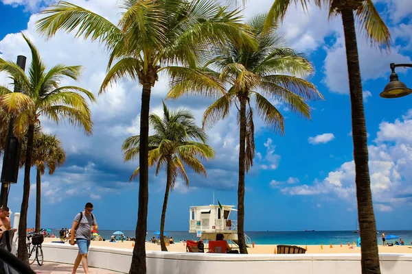 Fort Lauderdale Florida May 2022 Fort Lauderdale Beach Las Olas — 스톡 사진