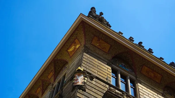 Prague Czech Republic May 2022 Facade Old House Old Architecture — Foto de Stock