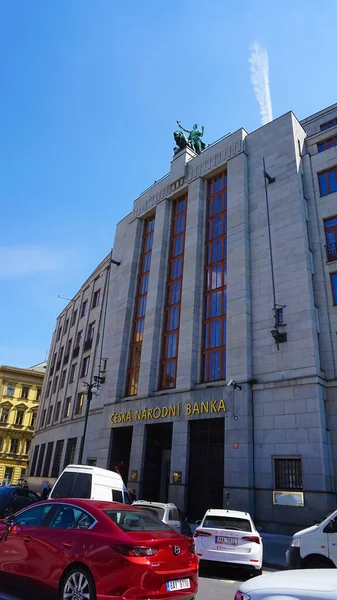 Prague Czech Republic May 2022 Czech National Bank Cnb Central — Foto de Stock