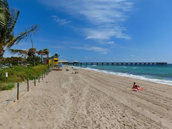 Dania Beach Florida Usa May 2022 Long Distance View Sunny — стокове фото