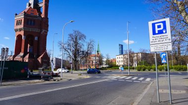 Wroclaw, Poland - April 17, 2022 Wroclaw water tower at Poland