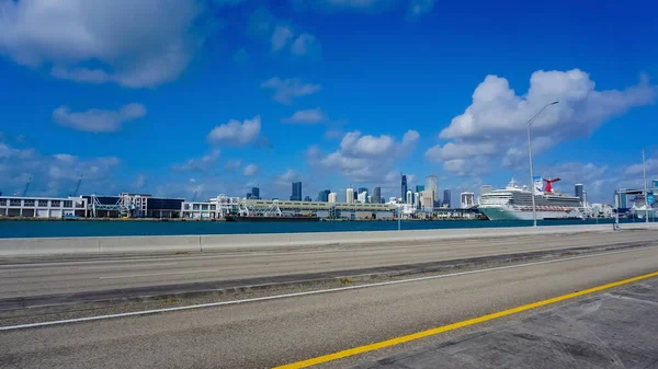 Miami Florida Usa April 2022 Port Miami Cruise Ships Miami — Fotografia de Stock