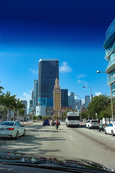 Miami Usa April 2022 Downtown Miami Cityscape View Condos Office — Foto de Stock