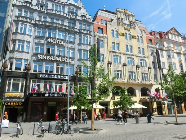 Prague Czech Republic May 2022 Hotel Ambassador Casino Wenceslas Square — Photo