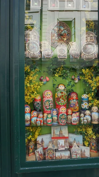 Prague Czech Republic May 2022 Art Products Souvenir Shop Prague — 스톡 사진