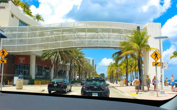 Fort Lauderdale Florida May 2022 Fort Lauderdale Beach Las Olas — стоковое фото