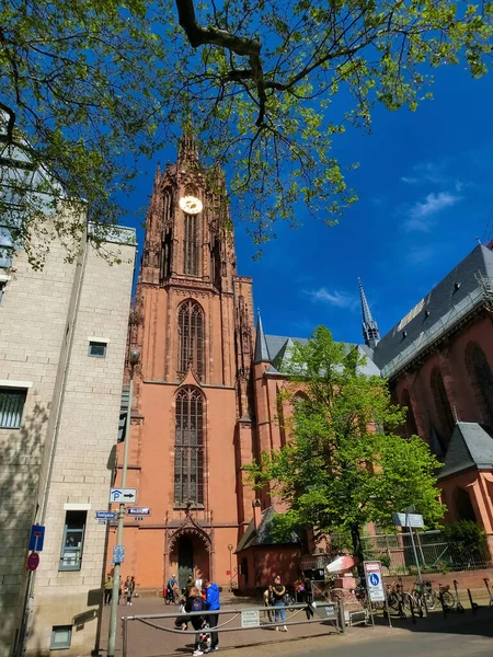 Frankfurt Main Germany April 2022 Frankfurt Cathedral — Stockfoto