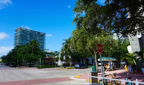 Miami Abd Nisan 2022 Miami Usa Sokak Manzarası Nisan 2022 — Stok fotoğraf