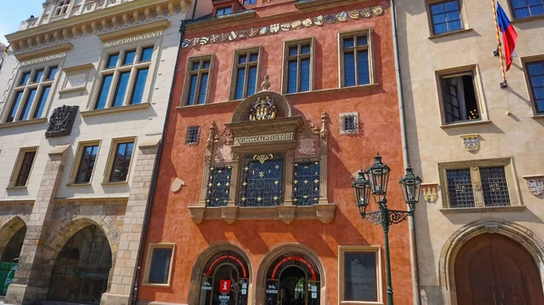 Prague Czech Republic May 2022 Facade Old House Old Architecture — Foto Stock