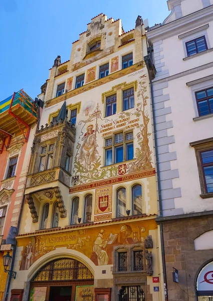 Prague Czech Republic May 2022 People Going Houses Old Architecture — Stockfoto