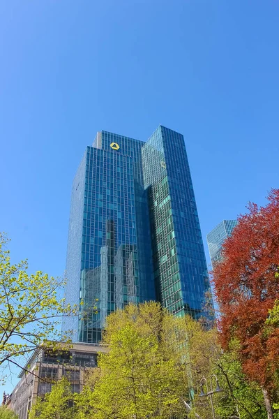 Frankfurt Main Germany May 2022 Modern Office Towers Frankfurt Glass — Stockfoto