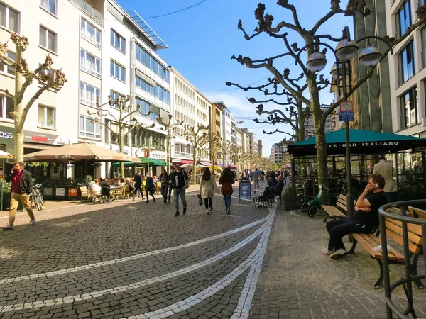 Frankfurt Main Germany May 2022 Goethestrasse Luxury Shopping Street Center — Φωτογραφία Αρχείου