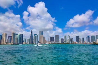 Day view of Bayside Marina in Miami, Florida USA