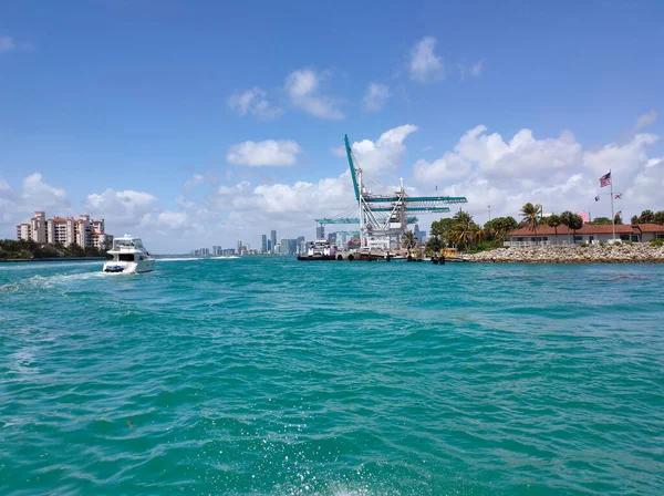 Day View Bayside Marina Miami Florida Usa — Stockfoto