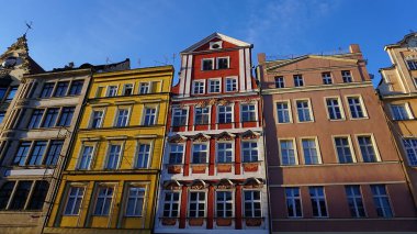 The old building in the historical center on Wroclaw, Poland
