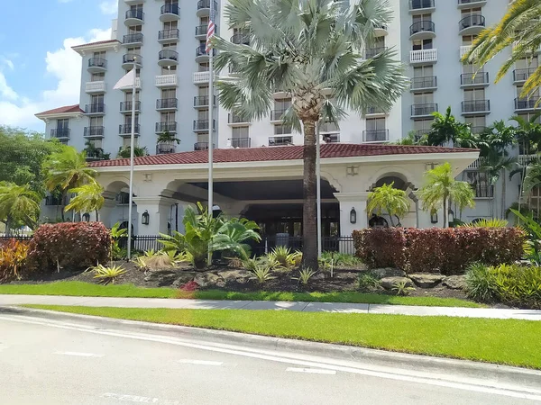 Lauderdale Sea Tipical Apartment Beach Florida Beautiful Sumer Day Tropical — Fotografia de Stock