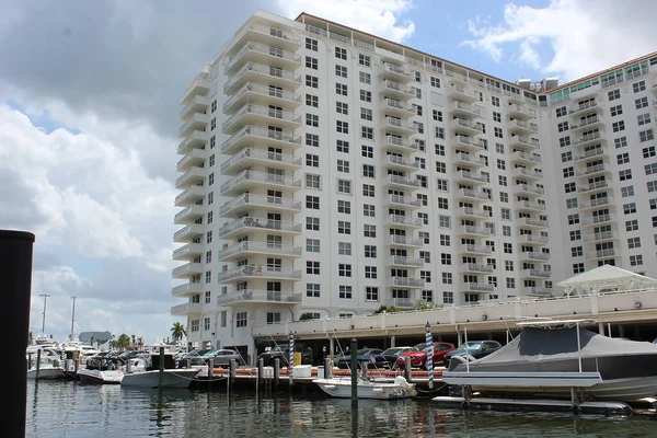 Paisaje Urbano Fort Lauderdale Florida Mostrando Playa Los Condominios — Foto de Stock