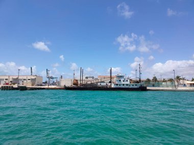 Day view of Bayside Marina in Miami, Florida USA