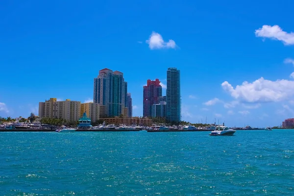 Day View Bayside Marina Miami Florida Usa — 스톡 사진