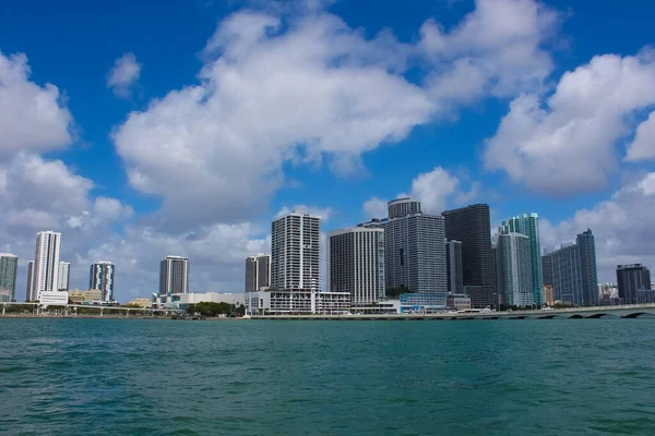 Day view of Bayside Marina in Miami, Florida USA