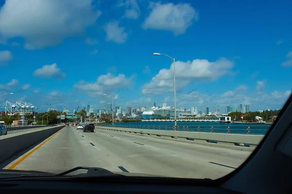 Day View Bayside Marina Miami Florida Usa — Foto de Stock