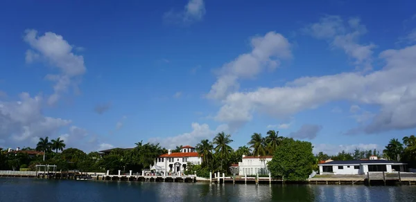 Lussuosa Villa Miami Beach Florida Negli Stati Uniti — Foto Stock