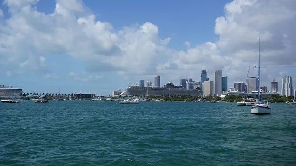 Port Miami Cruise Ships Miami Major Port United States Cruise — Fotografie, imagine de stoc