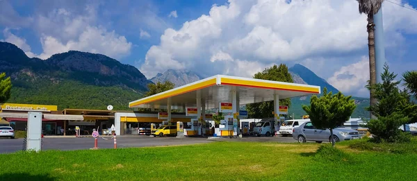 Antalya Turquía Septiembre 2022 Estación Servicio Shell Shell Una Multinacional — Foto de Stock