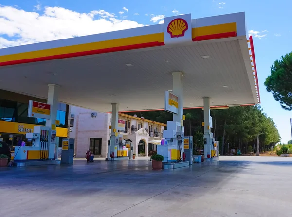 Marmaris Turkije September 2022 Shell Tankstation Shell Een Brits Nederlandse — Stockfoto