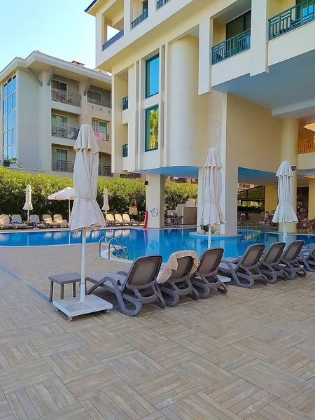 Kemer Antalya Turquía Mayo 2021 Panorama Playa Golden Lotus Hotel —  Fotos de Stock