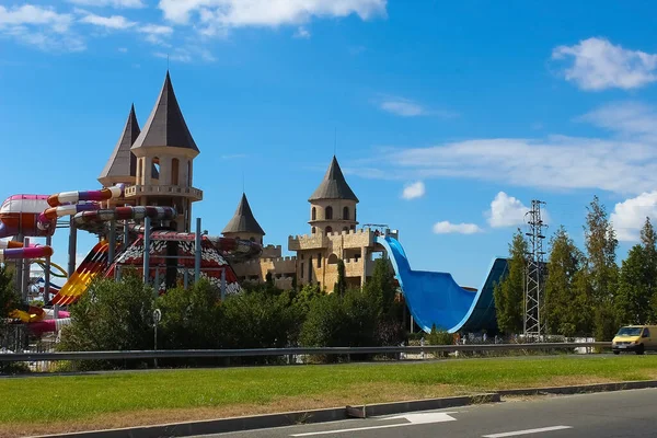 尼塞巴尔 Nesebar 保加利亚 2022年9月13日 Aqua Paradise Water Park Aqua Paradise — 图库照片