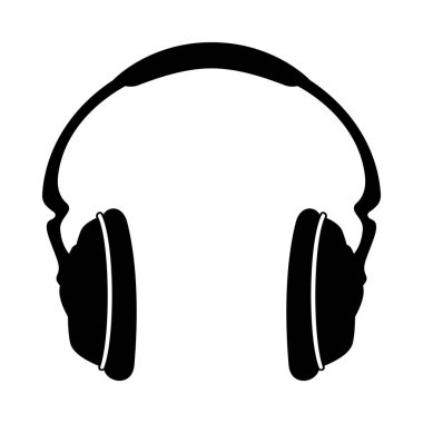 Headphones icon. Earphones, audio icon. Vector illustration.